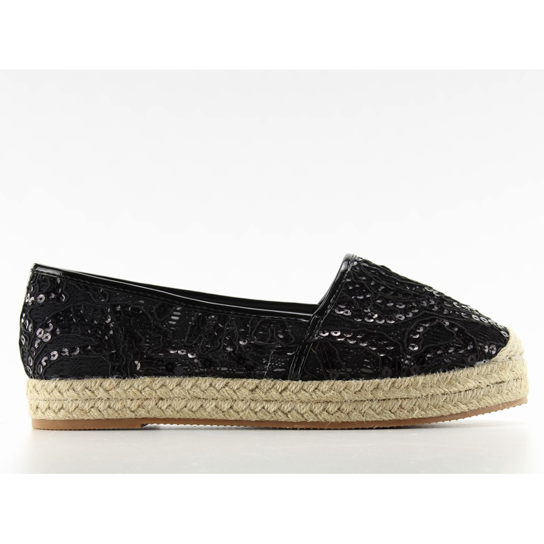 Espadrilles aus Spitze mit Spitze 7137 Schwarz