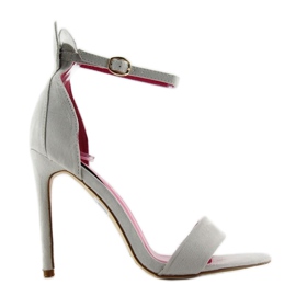 Sandalen auf einem hohen Absatz Mickey 1900 Gris grau