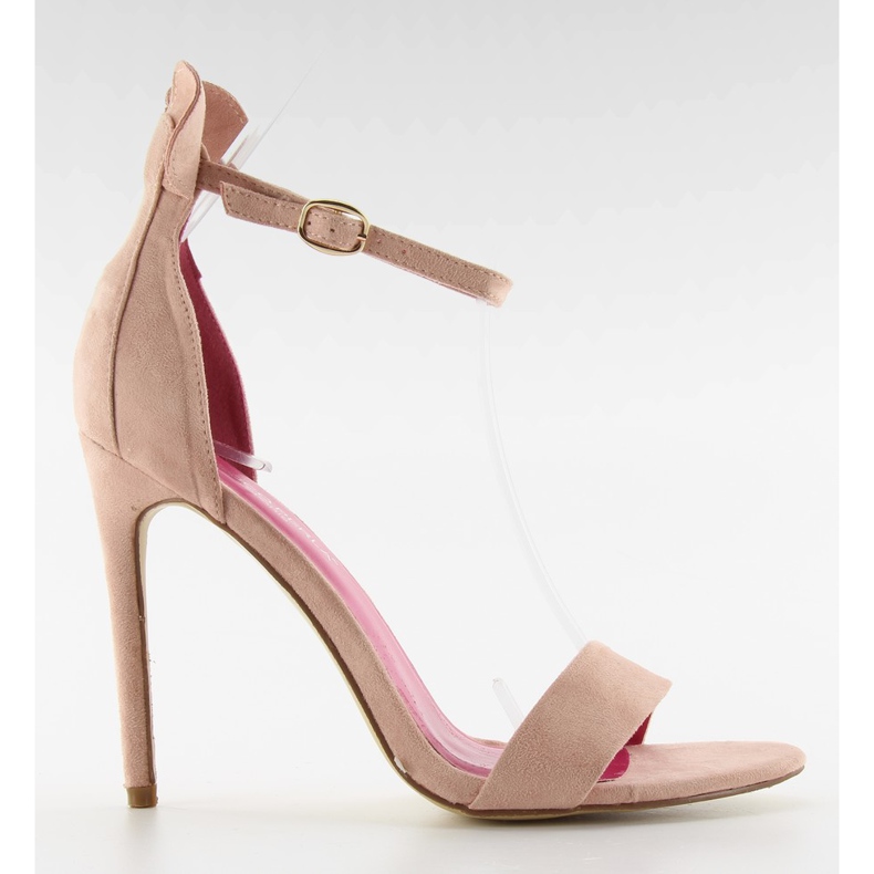 Sandalen auf einem Mickey 1900 Rose Heel rosa