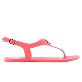 Meliski KM101 orangefarbene Flip-Flops rosa