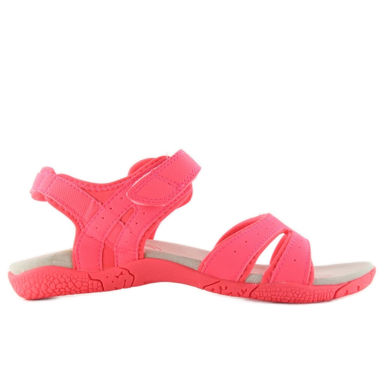 Sportliche pinkfarbene Damensandalen rosa