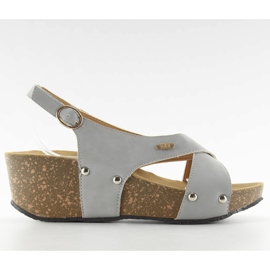 Sandalen auf Kork grauen Sohlen