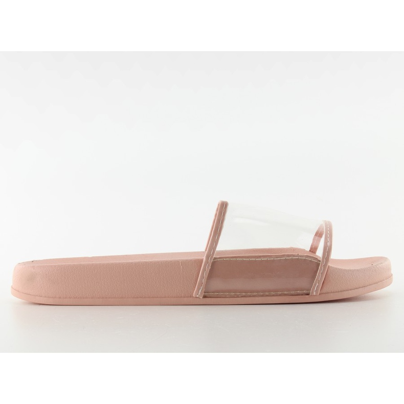 Flip-Flops mit einem transparenten Riemen TS168-6 Pink rosa