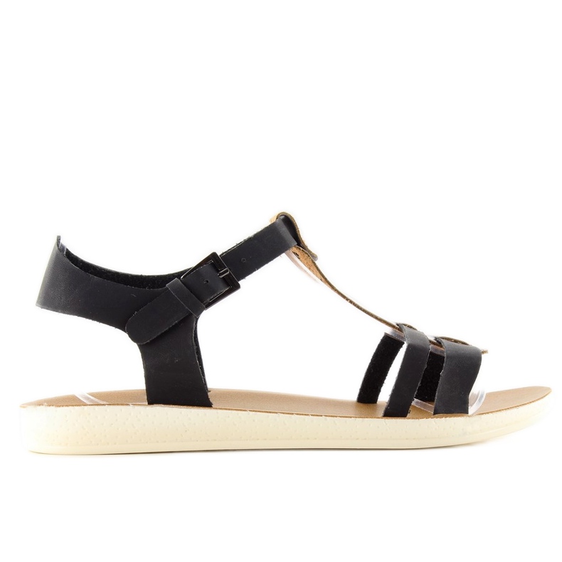 Sandalen mit Metallriemen 760 schwarz