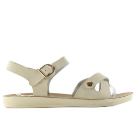 Bequeme Damensandale 761 beige