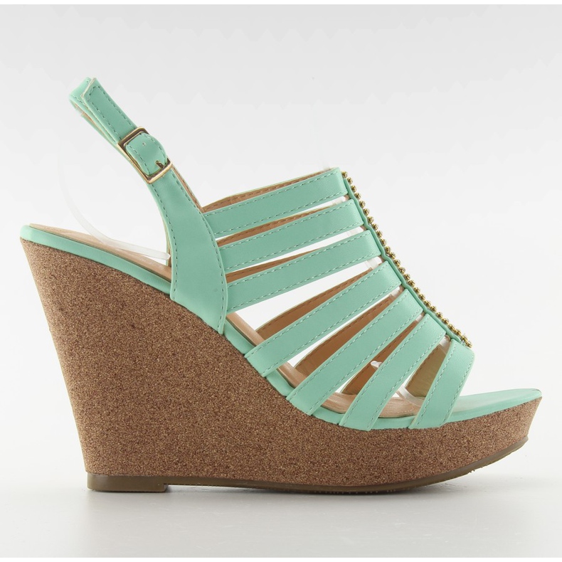 FA77 Grüne Keilsandalen