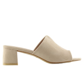 Wildleder High Heels BL212 Beige