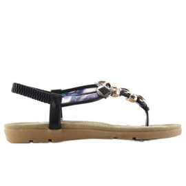 Sandalen auf einer bequemen Sohle b004 schwarz