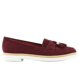 Klassischer Damen-Loafer 7101 D. Rot mehrfarbig