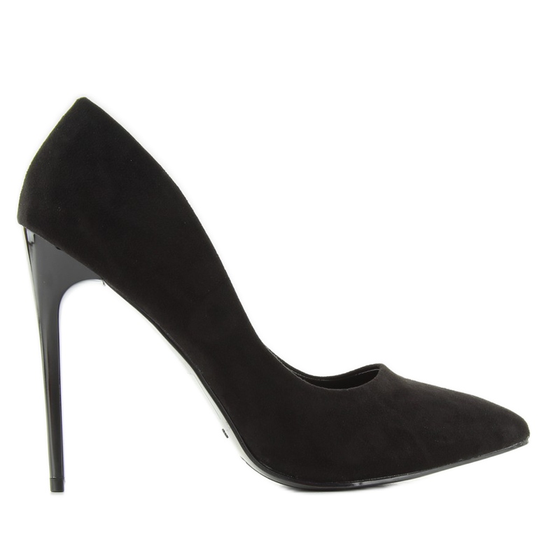 Klassische Pumps auf Pfennigabsatz b3968j-pb Schwarz