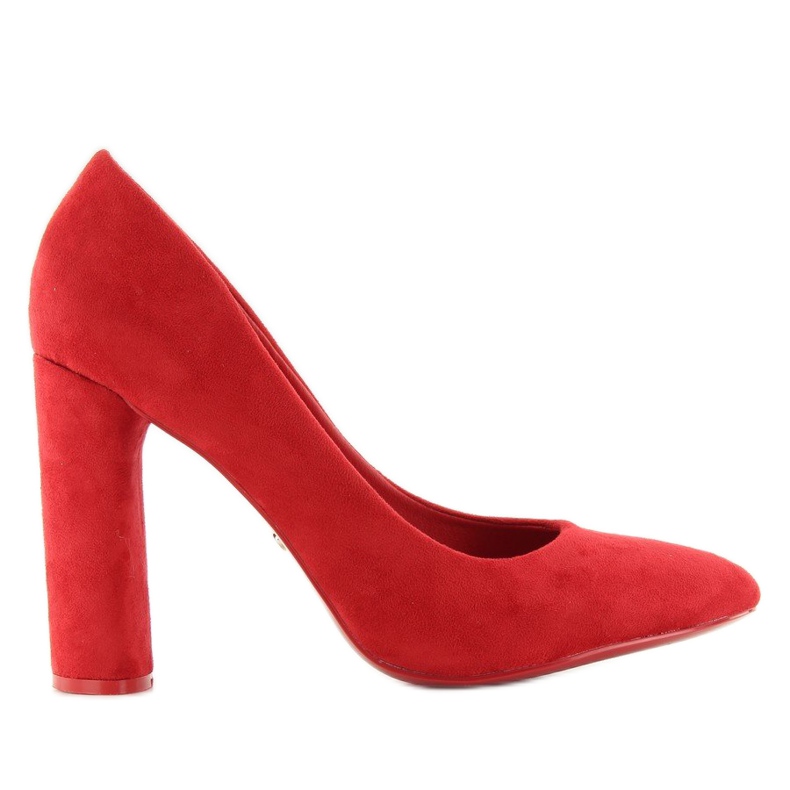 Pumps auf einem ovalen Pfosten le027p Rot