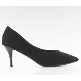 Low Heels mit Eindruck ll-98p Schwarz