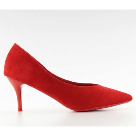 Niedrige Absätze mit Eindruck ll-98p Rot