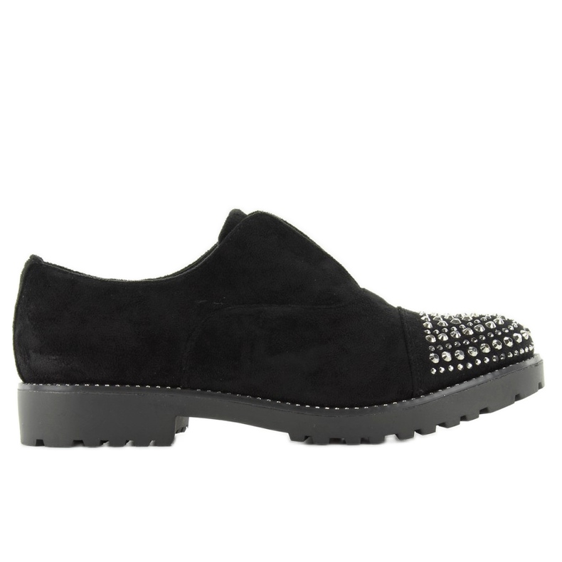 Schuhe mit Nieten an den Zehen Wd31 Schwarz