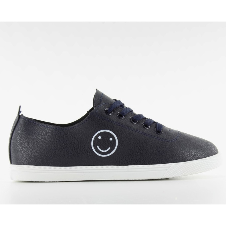 Turnschuhe mit einem Smiley nb105 Blau navy blau