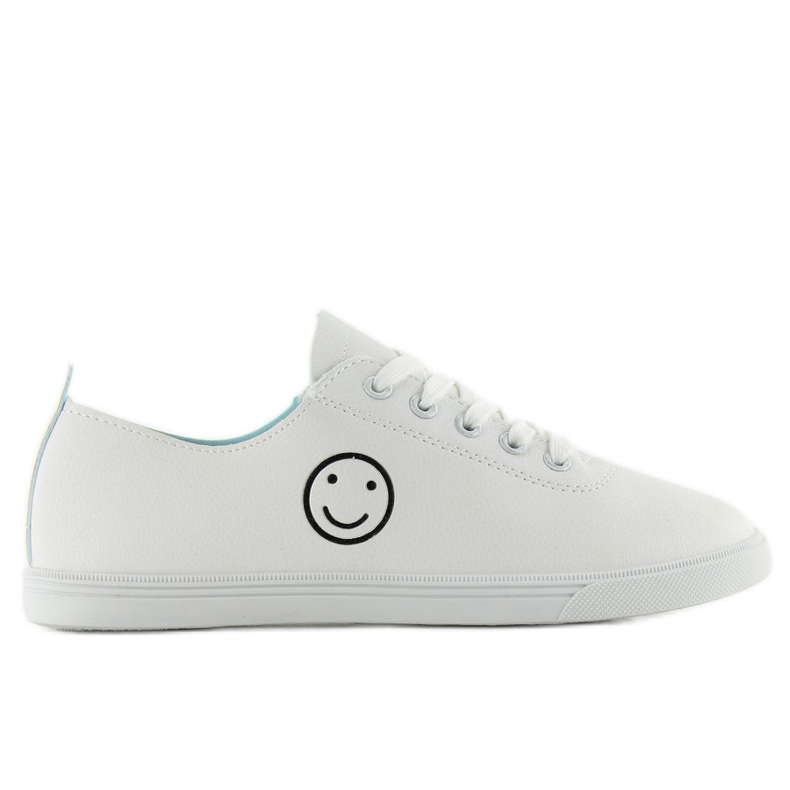 Turnschuhe mit einem Smiley-Gesicht nb105 Weiß