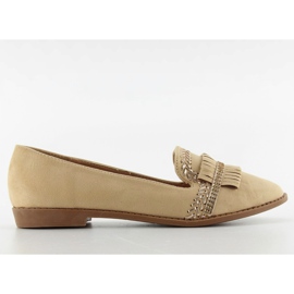 Lordsy Loafer verziert mit sk33p Apricot braun