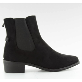 Schmale Chelsea Boots mit Schleife M270 schwarz