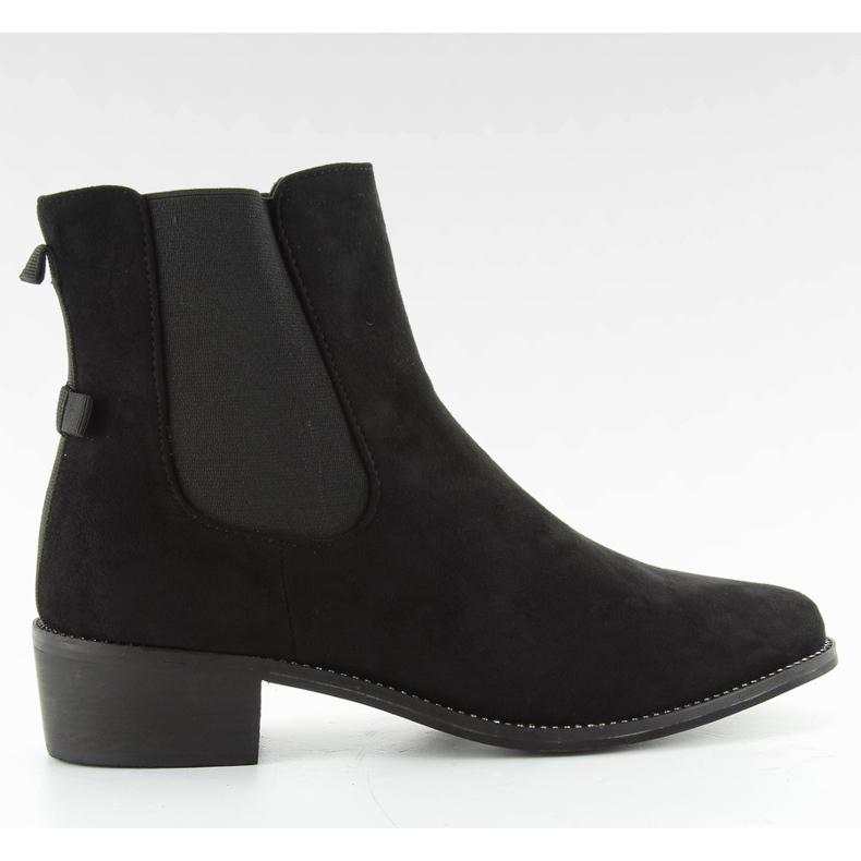 Schmale Chelsea Boots mit Schleife M270 schwarz