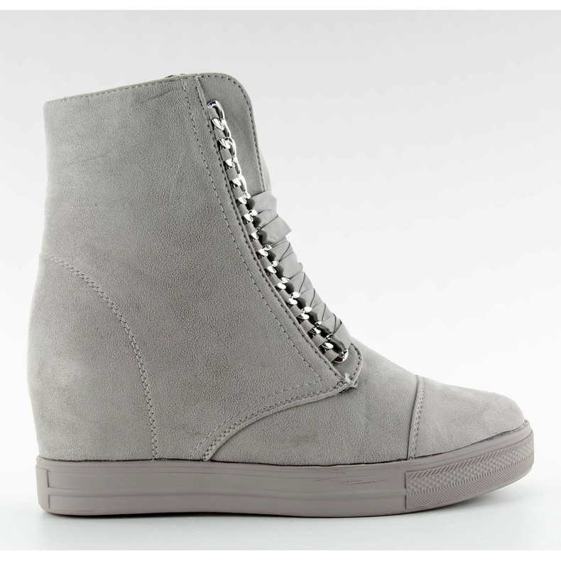 Turnschuhe mit Satin-Spitze grau NC92 grau