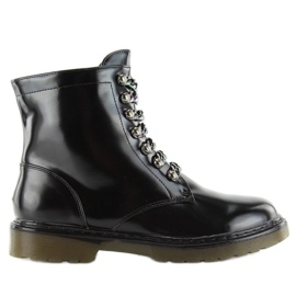 Martensiaki DD32 Schwarze Stiefel
