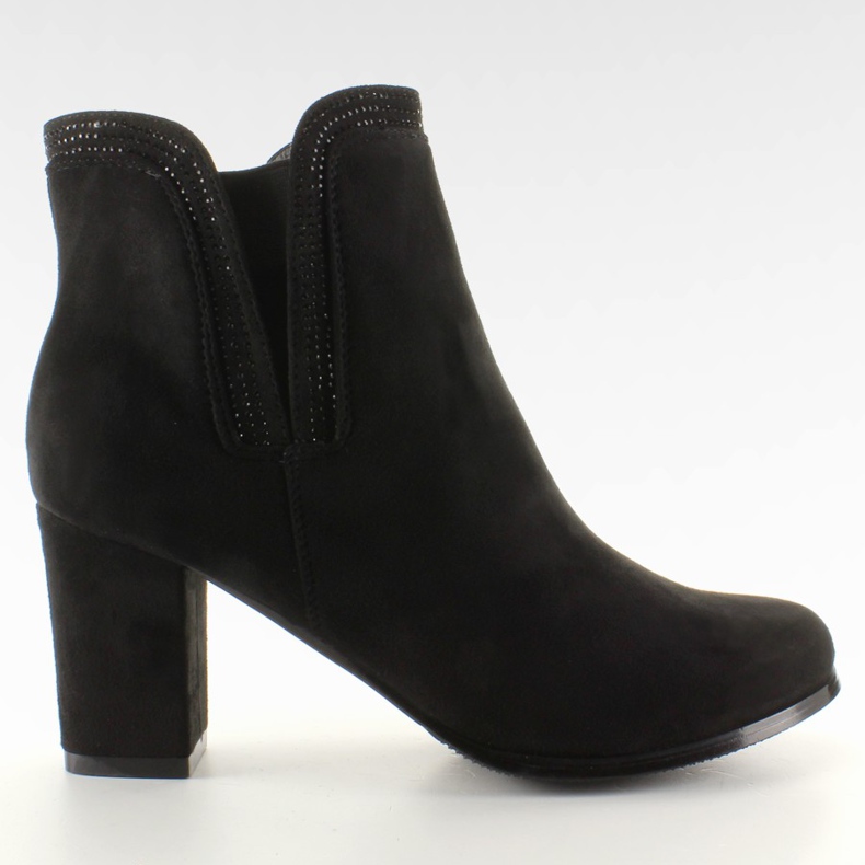 AL-1 Stiefel aus schwarzem Wildleder