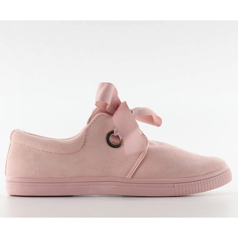 Turnschuhe gebunden mit einem Band JX49 rosa
