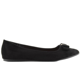 Wildleder G305 schwarze Ballerinas