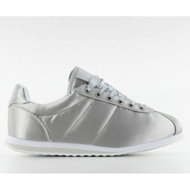 8850 Sportschuhe aus grauem Satin