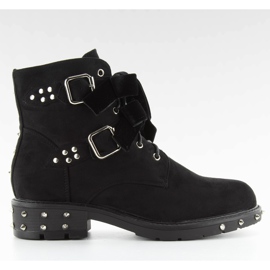 Stilvolle Stiefel mit Nieten CLS-30 Schwarz