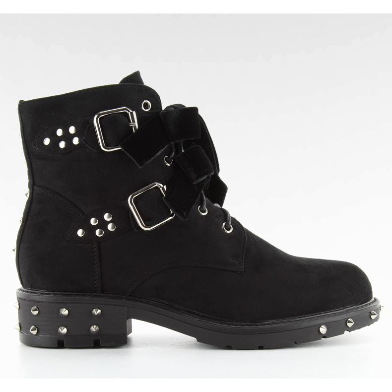 Stilvolle Stiefel mit Nieten CLS-30 Schwarz