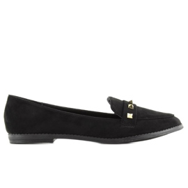 Damenloafer mit Nieten 888-5 schwarz