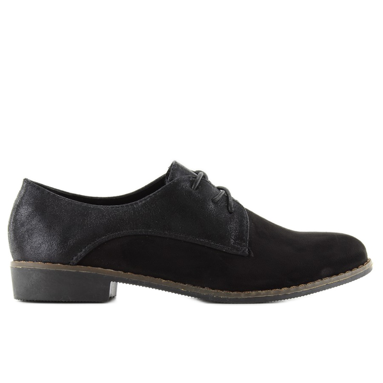 Damen-Schnürloafer mb-6390 schwarz