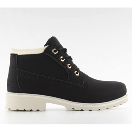 Holz Damen Knöchel schwarz schwarz