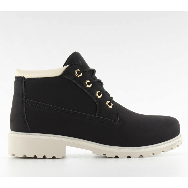 Holz Damen Knöchel schwarz schwarz