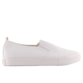 2018-56 weiße Slip-On-Sneaker