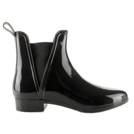 Elegante Stiefelette D27 schwarz