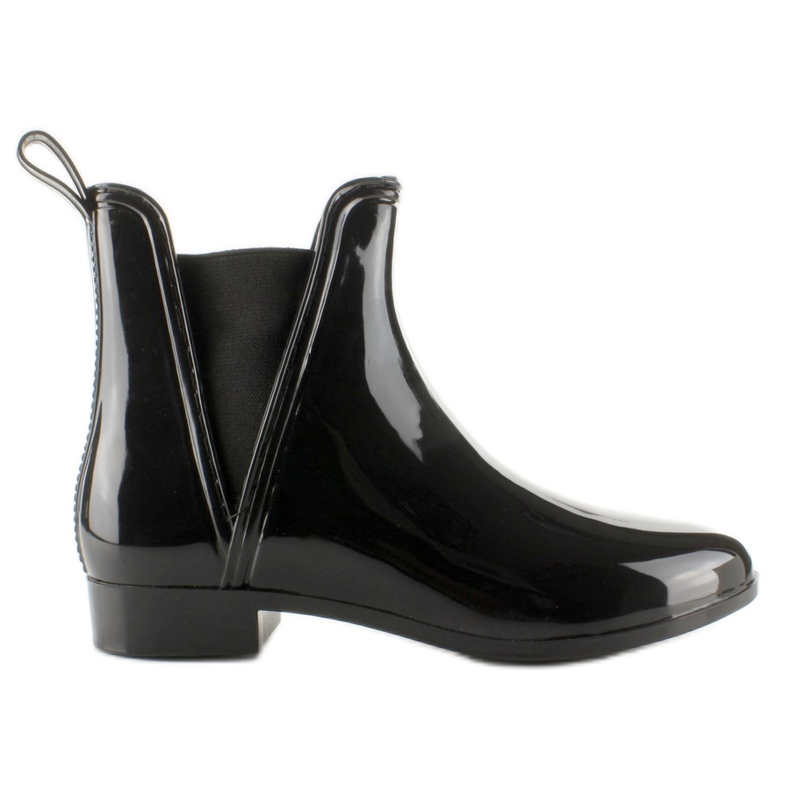 Elegante Stiefelette D27 schwarz