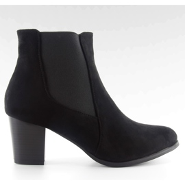 Chelsea Boots High Heels F95 schwarz