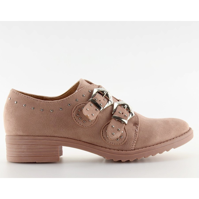 Frauenmokassins mit rosa Nieten FM217-34 Rosa