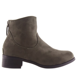 Chelsea Boots Wildleder Grün W117 Grün