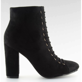 Schwarze schwarze Wildleder High Heels