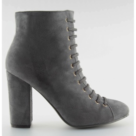 Graue Wildleder graue Stiefel TS03P grau