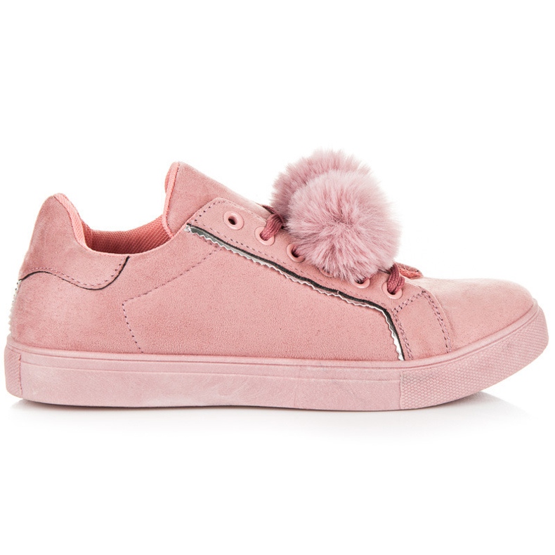 Groto Gogo Wildlederturnschuhe mit Bommeln rosa