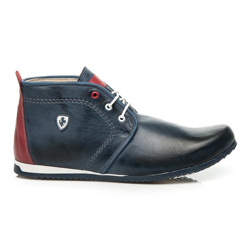 Lucca Hohe Stiefel aus Leder blau