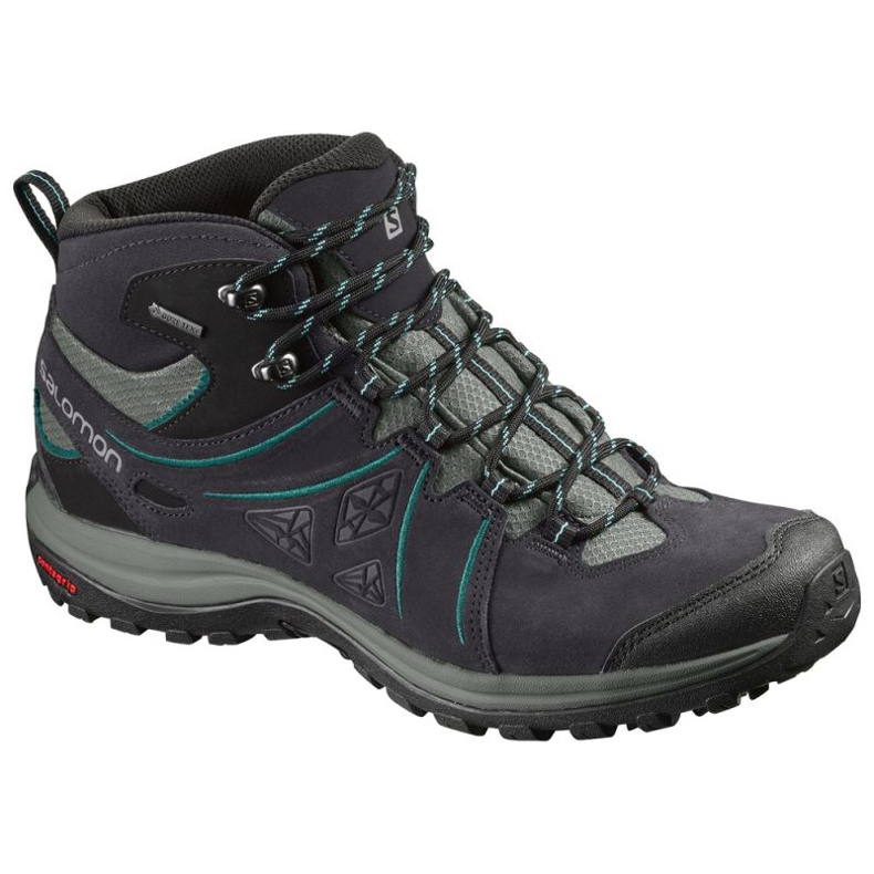 Salomon Ellipse 2 Mid Trekkingschuhe grau schwarz