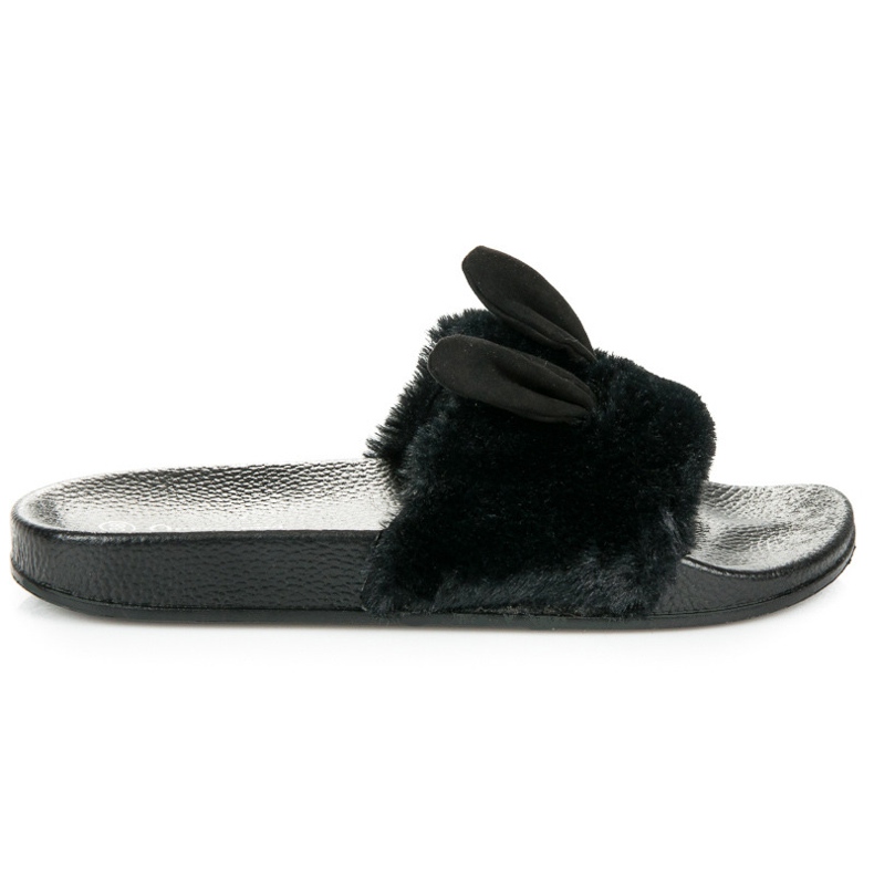 Queen Vivi Schwarze Flip-Flops mit Ohren