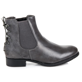 Bobo Stiefeletten Chelsea-Boots grau