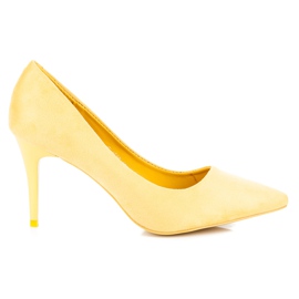 Comer Wildleder-Heels gelb