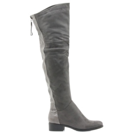 Graue Filippo 379 Kniestiefel